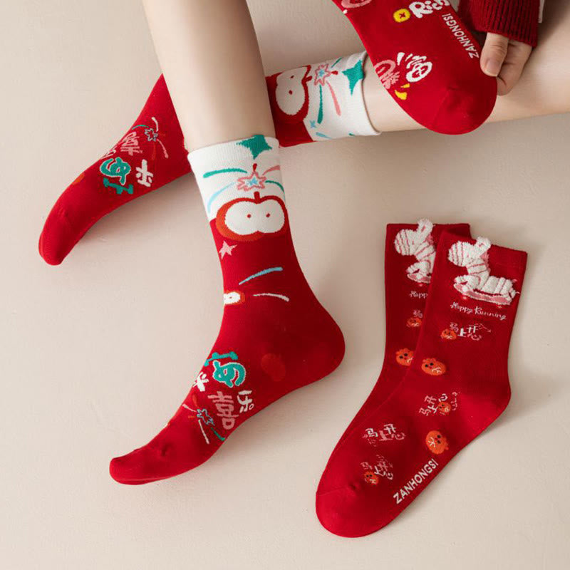 Neujahrsgrüße-Socken (5 Paar) - image 6