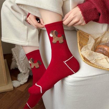 Pony-Socken mit Cartoon-Motiven (5 Paar) - image 3