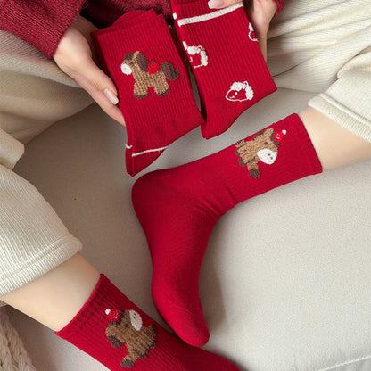 Pony-Socken mit Cartoon-Motiven (5 Paar) - image 8