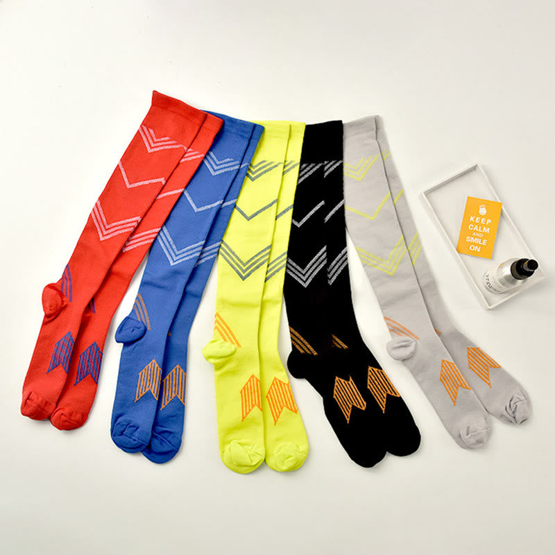 Sport-Kompressionsstrümpfe (5 Paar) - Mehrfarbig - S/M - image 6