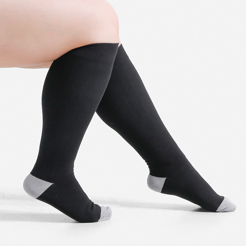 Plus-Size-Kompressionsstrümpfe aus weicher Bambusfaser - image 4