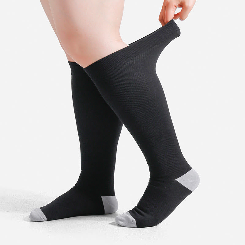 Plus-Size-Kompressionsstrümpfe aus weicher Bambusfaser - image 1
