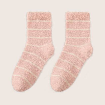 Thermoschlafsocken aus doppeltem Fleece (3 Paar) - Rosa - EU36-40 (US3-7) - image 12