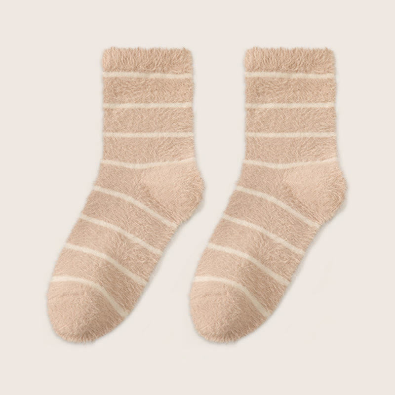 Thermoschlafsocken aus doppeltem Fleece (3 Paar) - Aprikose - EU36-40 (US3-7) - image 10