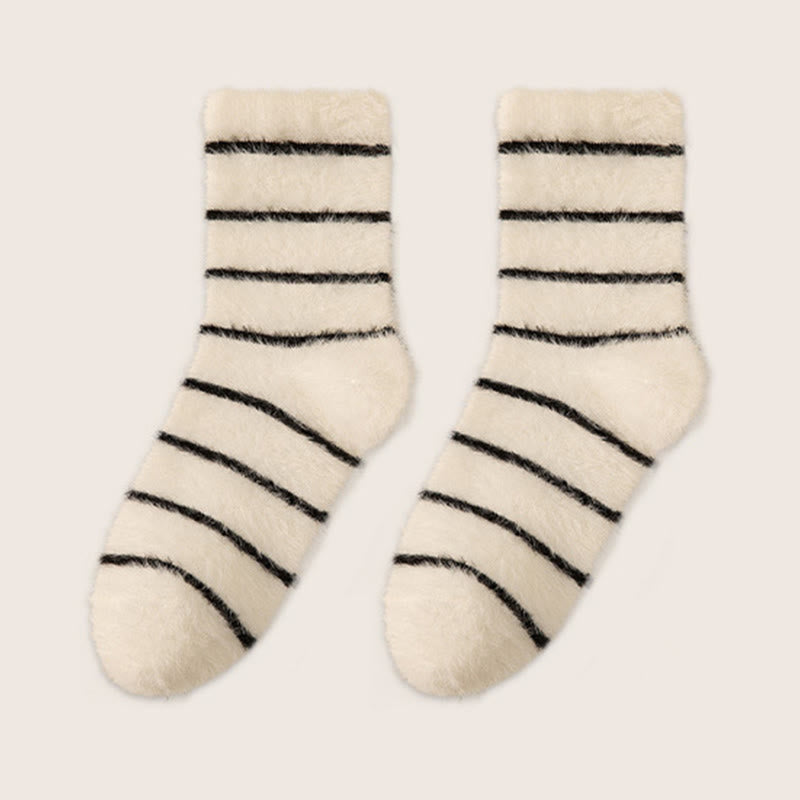Thermoschlafsocken aus doppeltem Fleece (3 Paar) - Weiß - EU36-40 (US3-7) - image 11