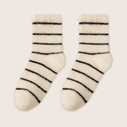 Thermoschlafsocken aus doppeltem Fleece (3 Paar) - Weiß - EU36-40 (US3-7) - image 11