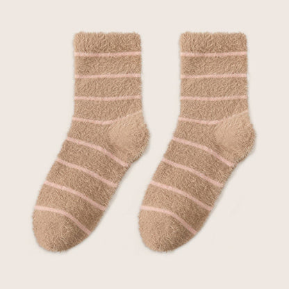 Thermoschlafsocken aus doppeltem Fleece (3 Paar) - Kaffee - EU36-40 (US3-7) - image 15