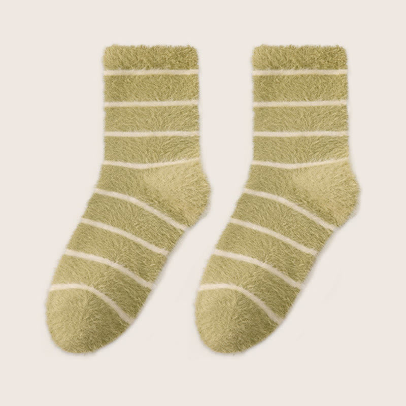 Thermoschlafsocken aus doppeltem Fleece (3 Paar) - Grün - EU36-40 (US3-7) - image 13