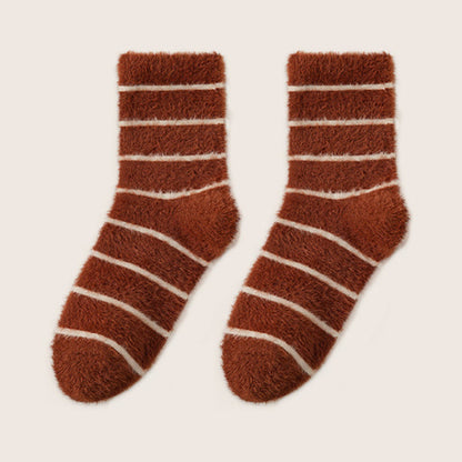 Thermoschlafsocken aus doppeltem Fleece (3 Paar) - Wein - EU36-40 (US3-7) - image 16