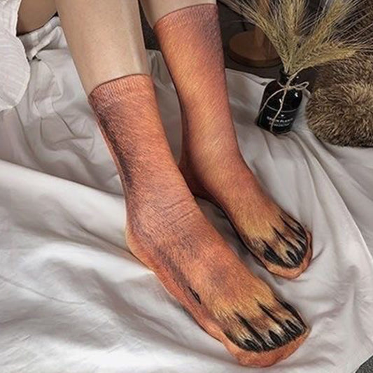 3D-Hundepfoten-Socken (2 Paar) - image 0