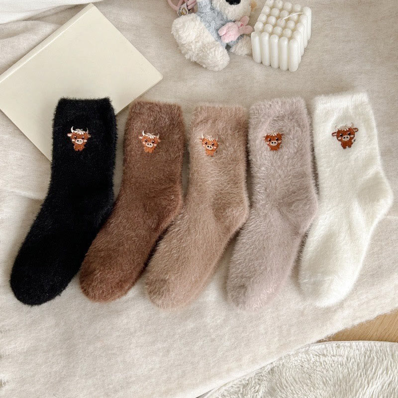 Kuschelige Kuhviertel-Socken (5 Paar) - Mehrfarbig - EU36-42 (US3-8,5) - image 6
