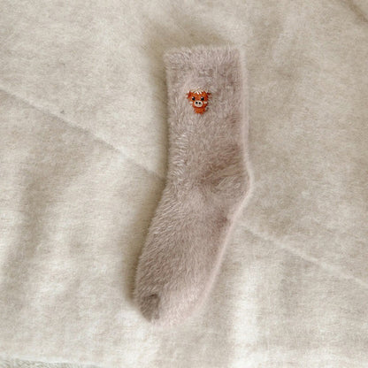 Kuschelige Kuhviertel-Socken (5 Paar) - Khaki - EU36-42 (US3-8,5) - image 12