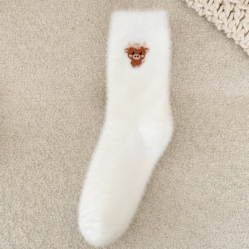 Socken mit Kuhmotiven (5 Paar) - Weiß - EU36-42 (US3-8,5) - image 5