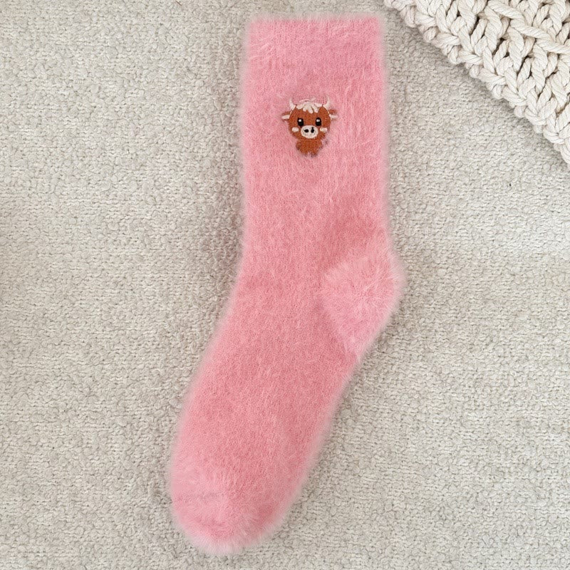 Socken mit Kuhmotiven (5 Paar) - Dunkelrosa - EU36-42 (US3-8,5) - image 9