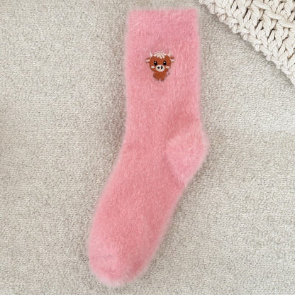 Socken mit Kuhmotiven (5 Paar) - Dunkelrosa - EU36-42 (US3-8,5) - image 9