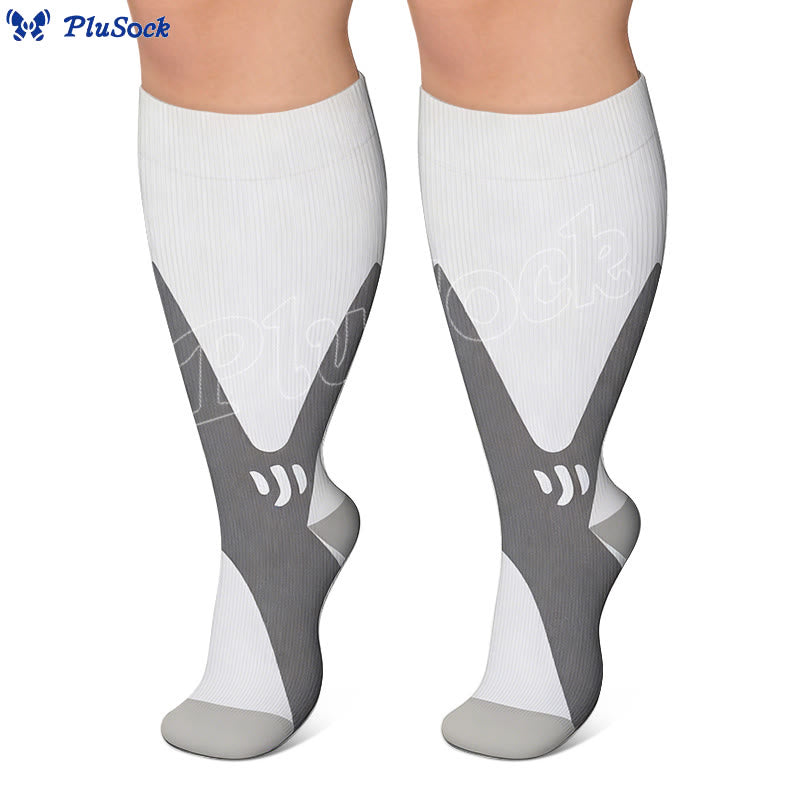 Sportkompressionsstrümpfe für weite Waden in Übergrößen 2XL-7XL (3 Paar) - image 6
