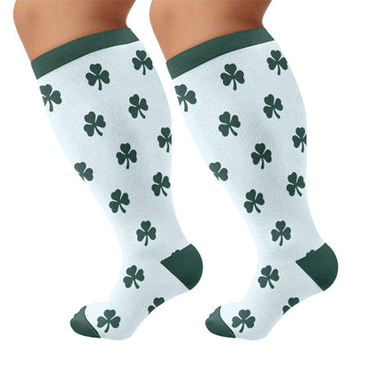 Shamrock Kompressionsstrümpfe in Übergröße - Blau - 4XL - image 5