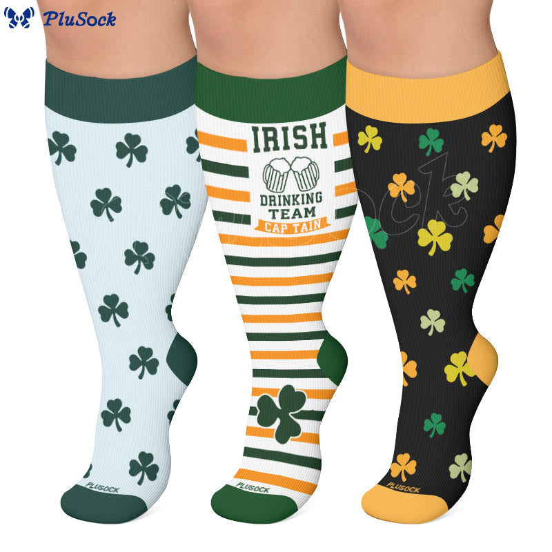 Shamrock Kompressionsstrümpfe in Übergröße - image 0