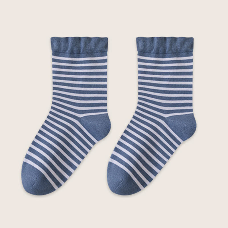 Schlafsocken aus Wolle mit Streifenmuster (2 Paar) - Blau - EU39-45 (US6-11) - image 13