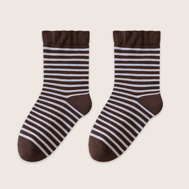 Schlafsocken aus Wolle mit Streifenmuster (2 Paar) - Kaffee - EU39-45 (US6-11) - image 12