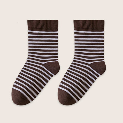 Schlafsocken aus Wolle mit Streifenmuster (2 Paar) - Kaffee - EU39-45 (US6-11) - image 12
