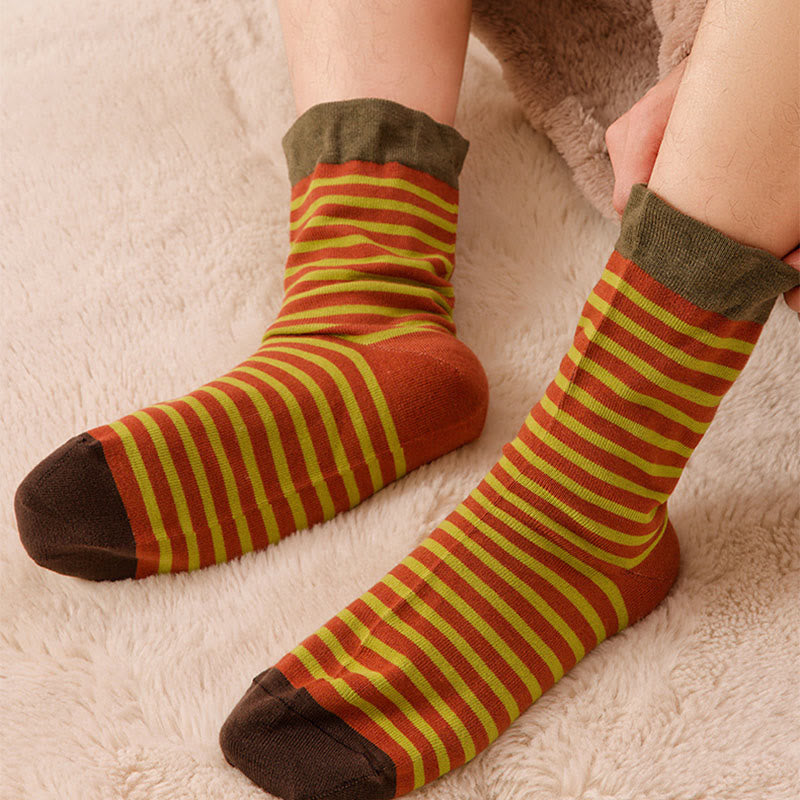 Schlafsocken aus Wolle mit Streifenmuster (2 Paar) - image 3