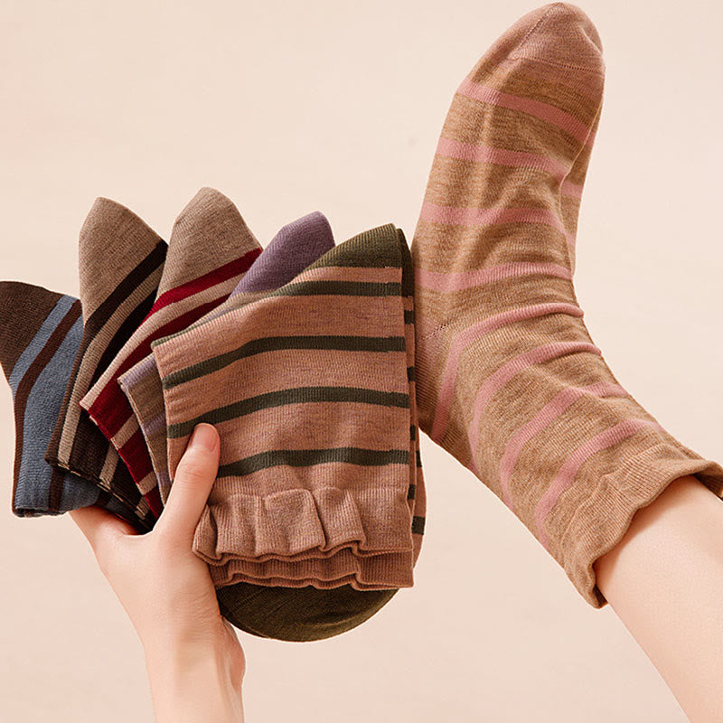 Klassische gestreifte Schlafsocken (2 Paar) - image 11