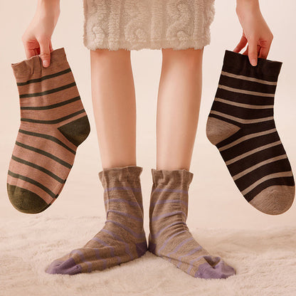 Klassische gestreifte Schlafsocken (2 Paar) - image 1