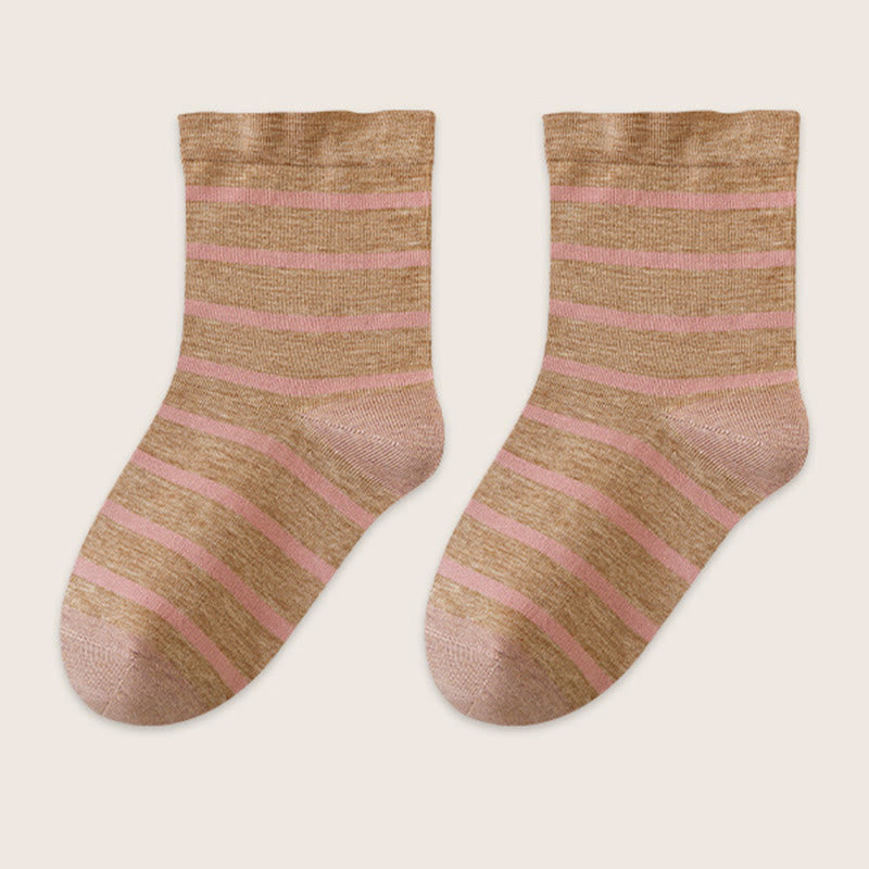 Klassische gestreifte Schlafsocken (2 Paar) - Braun - EU36-40 (US3-7) - image 15