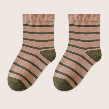 Klassische gestreifte Schlafsocken (2 Paar) - Kamel - EU36-40 (US3-7) - image 16