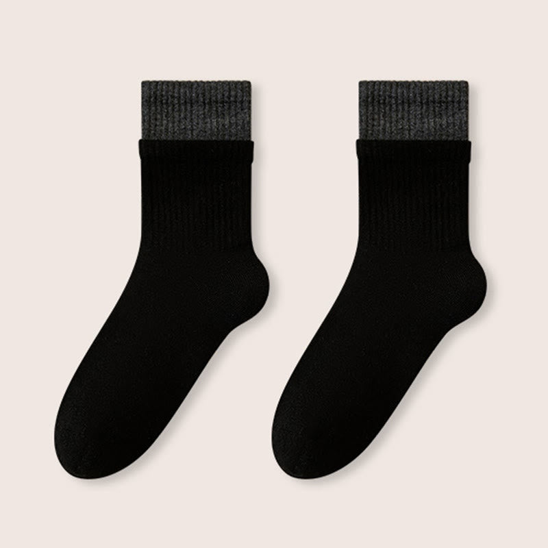 Schlafsocken mit elastischem Bündchen (2 Paar) - Schwarz - EU36-40 (US3-7) - image 11