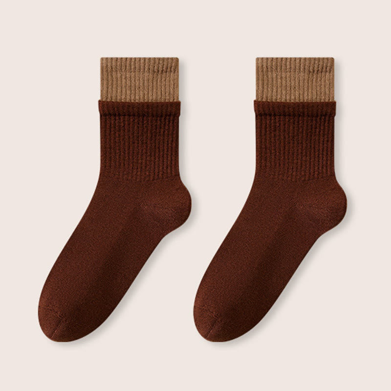 Schlafsocken mit elastischem Bündchen (2 Paar) - Braun - EU36-40 (US3-7) - image 12