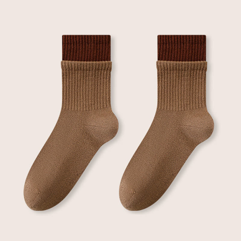 Schlafsocken mit elastischem Bündchen (2 Paar) - Khaki - EU36-40 (US3-7) - image 13