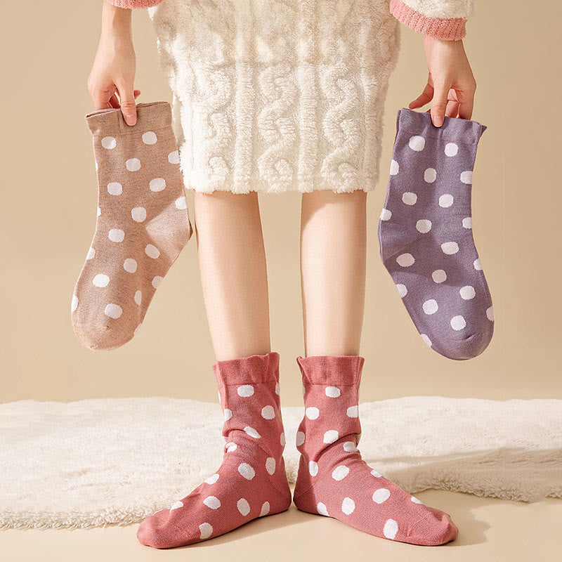 Schlafsocken mit Polka-Dots (2 Paar) - image 1