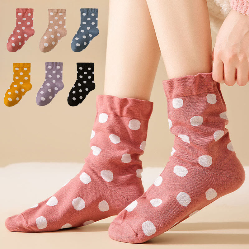 Schlafsocken mit Polka-Dots (2 Paar) - image 0