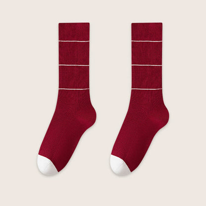 Weiche, natürlich gefärbte Schlafsocken (3 Paar) - Rot - EU39-45 (US6-11) - image 12