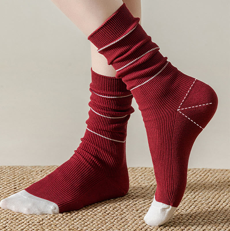 Weiche, natürlich gefärbte Schlafsocken (3 Paar) - image 2