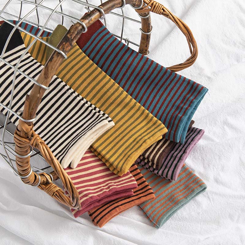 Schlafsocken mit Farbblockstreifen (5 Paar) - image 4