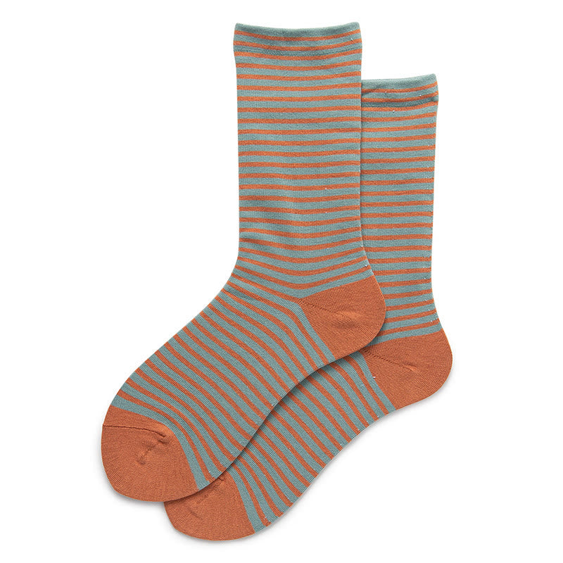 Schlafsocken mit Farbblockstreifen (5 Paar) - Grau - EU36-40 (US3-7) - image 14