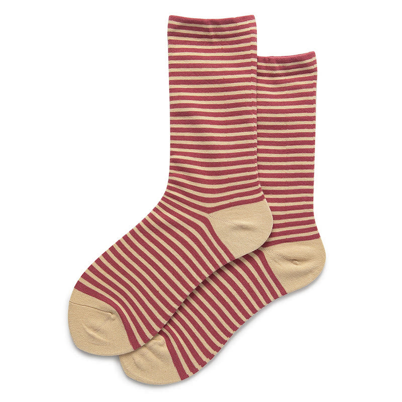 Schlafsocken mit Farbblockstreifen (5 Paar) - Rosa - EU36-40 (US3-7) - image 12