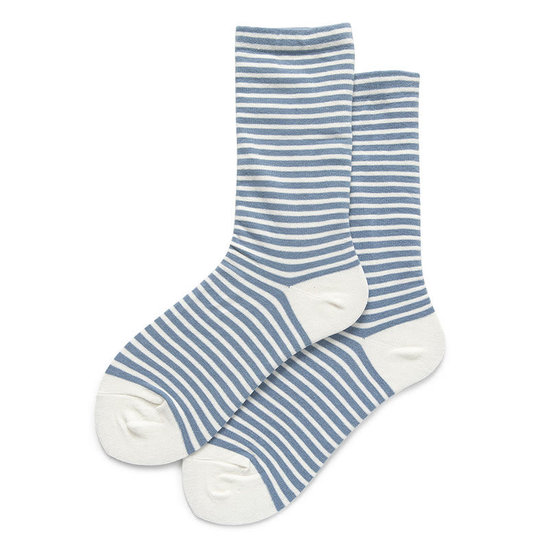 Schlafsocken mit Farbblockstreifen (5 Paar) - Blau - EU36-40 (US3-7) - image 5