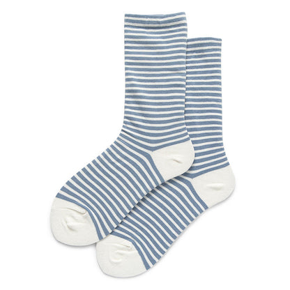 Schlafsocken mit Farbblockstreifen (5 Paar) - Blau - EU36-40 (US3-7) - image 5