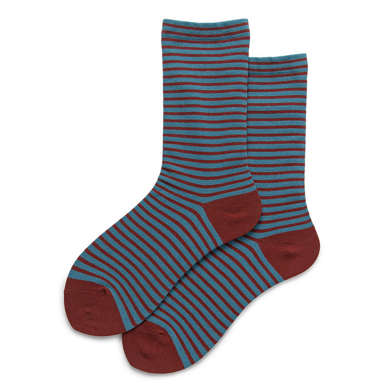 Schlafsocken mit Farbblockstreifen (5 Paar) - Marineblau - EU36-40 (US3-7) - image 13
