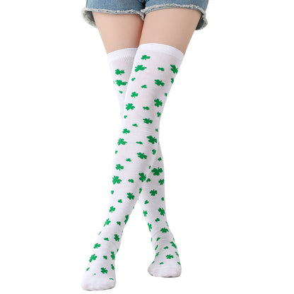 Lucky Clover Oberschenkelhohe Socken (3 Paar) - B - Einheitsgröße - image 6