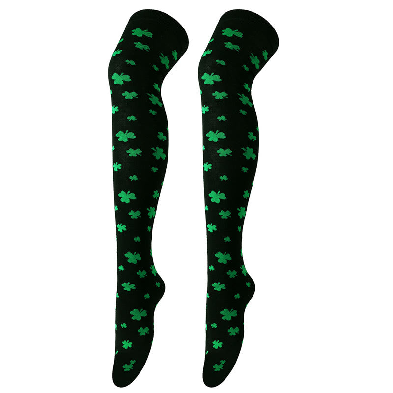 Lucky Clover Oberschenkelhohe Socken (3 Paar) - image 18