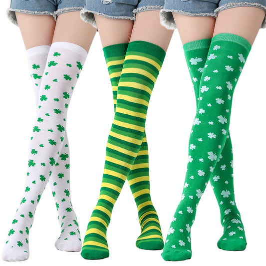 Lucky Clover Oberschenkelhohe Socken (3 Paar) - image 0