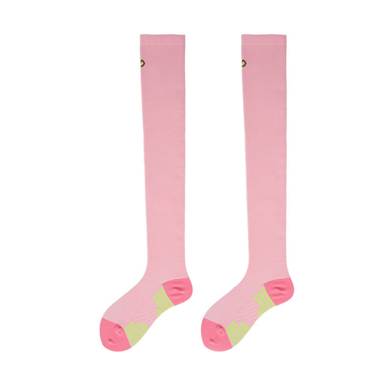 Sportliche Oberschenkelstrümpfe mit Stützfunktion (2 Paar) - Rosa - EU36-40 (US3-7) - image 10