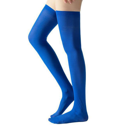 Oberschenkelhohe Kompressionsstrümpfe in Unifarbe (2 Paar) - Blau - EU36-40 (US3-7) - image 9