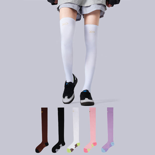 Sportliche Oberschenkelstrümpfe mit Stützfunktion (2 Paar) - image 0