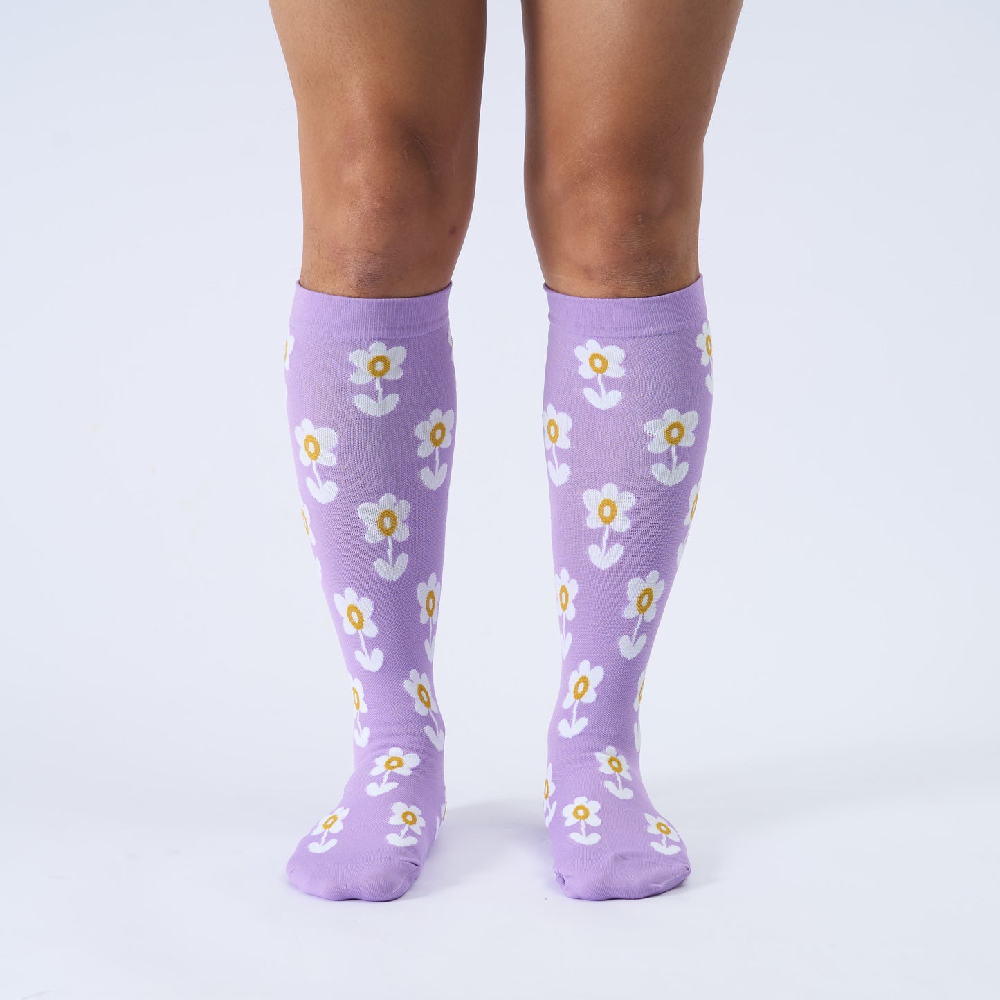 Plus Size Floral Trio Kompressionsstrümpfe - image 1